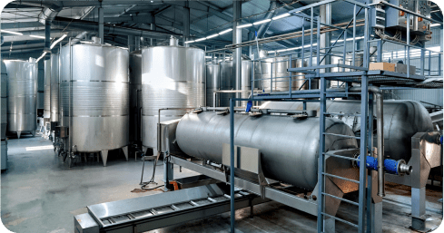 A factory filled with machines