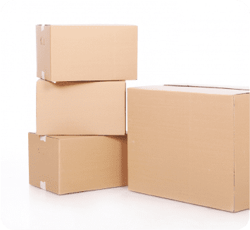 four packed boxes